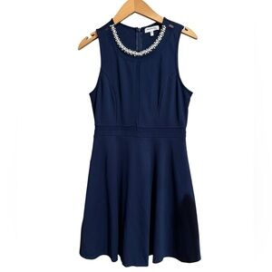 Monteau women’s size large Elegant Navy Blue Sleeveless Dress